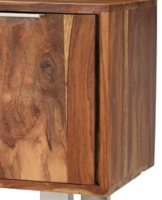 Móvel TV madeira acácia maciça c/ acabamento mel 118x30x40 cm