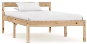 Estrutura de cama 90x200 cm madeira pinho maciço