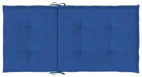 Almofadões lombares p/ cadeiras de jardim 4pcs oxford azul real