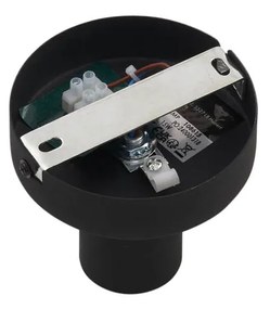 Candeeiro de Teto Design Preto com Vidro Fumeado - Pillon