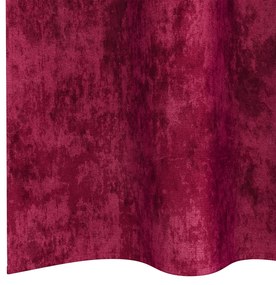 Cortinas de Veludo 2 pcs com Ilhós Vinho 245x140 cm