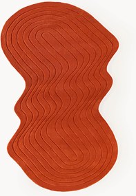 Tapete em lã artesanal com forma orgânica Aliza