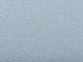Cama de solteiro em veludo azul claro 90 x 200 cm NOZAY Beliani
