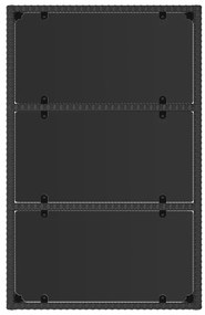 4 pcs conjunto lounge de jardim c/ almofadões vime PE preto