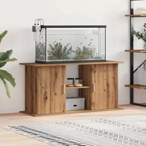 vidaXL Suporte aquário 121x41x58 cm deriv. madeira carvalho artisiano