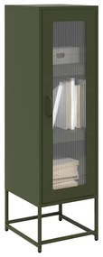 Móvel alto 36x39x123 cm aço laminado a frio verde-azeitona