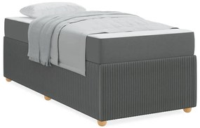 Estrutura da Cama Outros Cinzento escuro 80 x 200 cm tecido