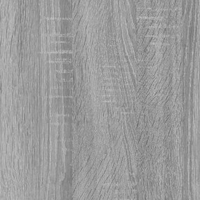 Estante 80x33x100 cm derivados de madeira e aço cinza sonoma