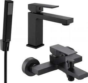 Mexen Uno R77 conjunto de banheira, preto - 71403R77-70