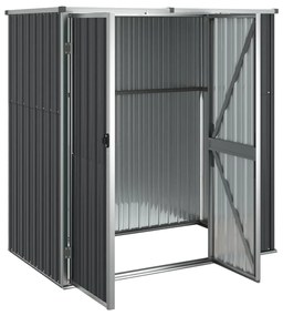 Abrigo ferramentas jardim aço galvanizado antracite