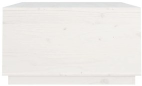Mesa de centro 80x80x45 cm pinho maciço branco