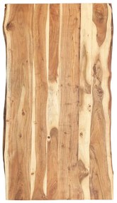 vidaXL Tampo de mesa 118x(50-60)x3,8 cm madeira de acácia maciça