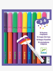 10 canetas de feltro mágicas, da DJECO multicolor
