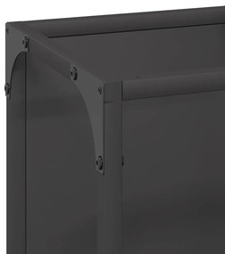 Suporte para lenha 25x25x100 cm aço laminado a frio preto