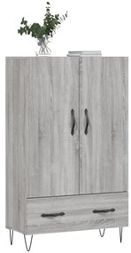 Armário alto derivados de madeira 69,5x31x115cm cinza sonoma