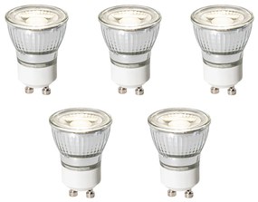 Conjunto de 5 lâmpadas LED GU10 reguláveis 35mm 4W 230 lm 4000K