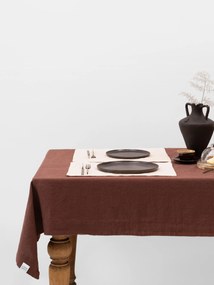 Toalha de mesa em linho Chocolate