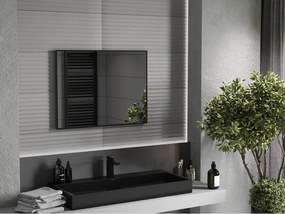 Mexen Loft espelho de casa de banho retangular 80 x 60 cm, moldura preta - 9852-080-060-000-70