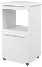 443239 Finori Armário de arrumação com rodas Palma 35A branco