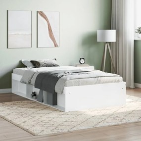 vidaXL Estrutura de cama 90x190 cm branco