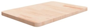 Bancada p/ casa de banho 60x40x2,5 madeira maciça não tratada