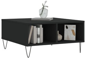Mesa de centro 60x60x30 cm derivados de madeira preto
