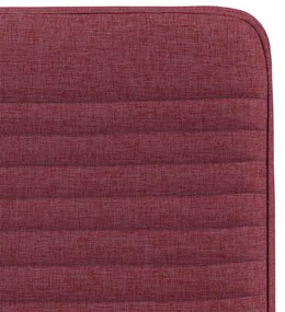 Cadeiras de jantar 2 pcs tecido vermelho tinto