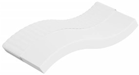 vidaXL Colchão de espuma médio suave 90x200 cm