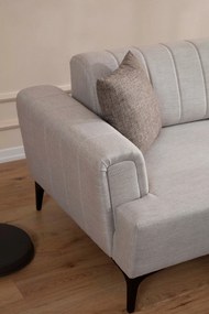 Sofá-Cama de Canto Hamlet – Ecru – 270x140 cm