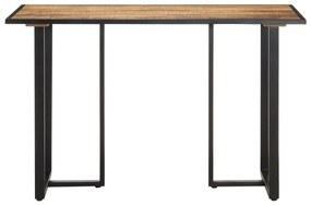 Mesa de jantar 120 cm madeira de mangueira áspera