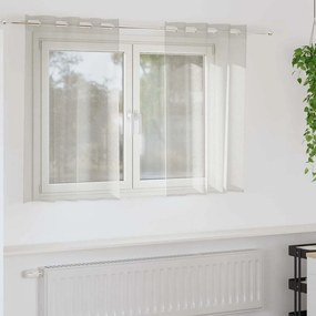 vidaXL Cortina de Voile 2 pcs Creme 140 x 140 cm Poliéster