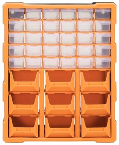 Caixa organizadora com 39 gavetas 38x16x47 cm