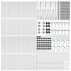 Cerca Hexagonal vidaXL 1.6x100 m Aço Galvanizado