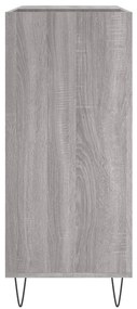 Armário p/ discos 84,5x38x89 cm derivados madeira cinza sonoma