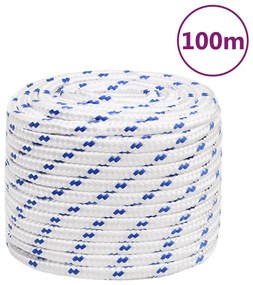 Corda de barco 16 mm 100 m polipropileno branco