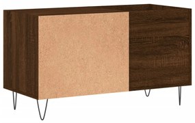 Armário p/ discos 85x38x48 cm deriv. madeira carvalho castanho