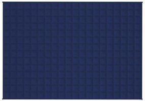 Manta pesada 6 kg 140x200 cm tecido azul