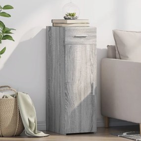 vidaXL Aparador 30x42,5x93 cm derivados de madeira cinzento sonoma