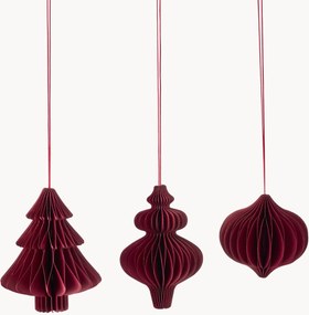 Ornamentos de Natal Passia, conjunto de 3