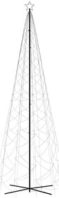 Árvore de Natal em cone 1400 luzes LED 160x500 cm azul