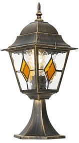 Candeeiro de pé vintage para exterior dourado antigo 45 cm - Antigua Clássico / Antigo