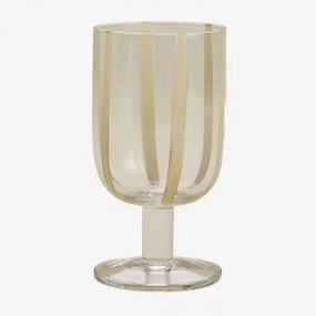 Pack De 4 Copos De Vinho 27,5 Cl Em Vidro Jalviana Tapioca Bege - Sklum