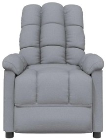 Poltrona de massagens tecido cinzento-claro