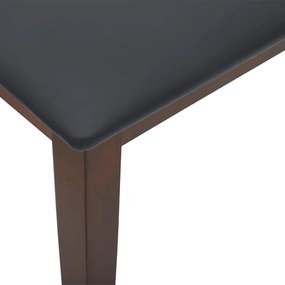 Banco 110 cm madeira seringueira maciça castanho