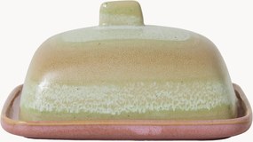 Manteigueira artesanal com vidrado reativo 70's