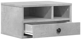 Suporte de impressora 40x32x22,5 cm derivados de madeira cinza