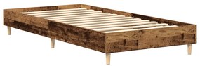Estrutura de cama sem colchão 90x190 cm madeira velha