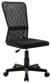 Cadeira de escritório 44x52x100 cm tecido de malha preto