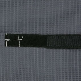 Encosto cabeça cadeira de pátio 40x7,5x15 cm textilene cinza