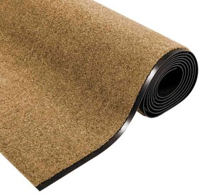 Capacho vidaXL Lavável Creme 120x350 cm